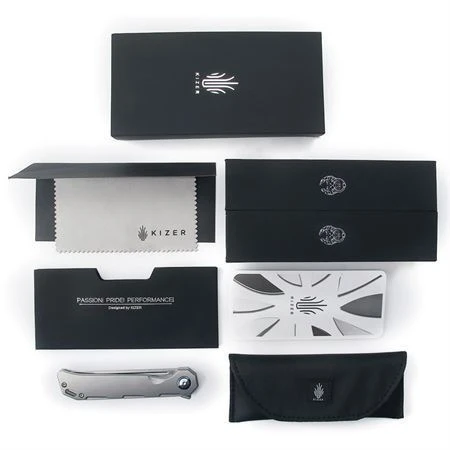 Kizer 4458T2 Begleiter Framelock Knife Titanium Kizer 4458T2 Begleiter Framelock Knife Titanium -Blade HQ Store 156274