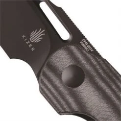 Kizer 3569A1 October Linerlock Knife Blk Micarta 6 Kizer 3569A1 October Linerlock Knife Blk Micarta -Blade HQ Store 158473