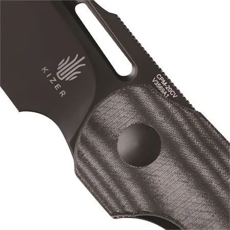 Kizer 3569A1 October Linerlock Knife Blk Micarta Kizer 3569A1 October Linerlock Knife Blk Micarta -Blade HQ Store 158473