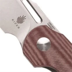 Kizer 3569A2 October Linerlock Knife Red Micarta -Blade HQ Store 158478