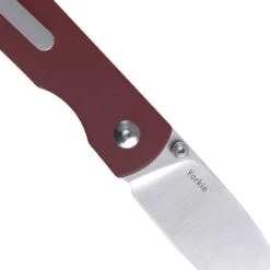Kizer 3525S1 Yorkie Linerlock Red Micarta -Blade HQ Store 165723