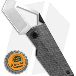 Kizer Cyber Blade Liner Lock Knife Black Canvas Micarta (2.1" Satin) -Blade HQ Store Bhq 140699 td size