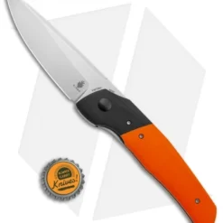 Kizer Arsenyan In-Yan Liner Lock Knife Orange G-10 (3.9" Satin) V4573N2 -Blade HQ Store Kizer Arsenyan In Yan LL Orange Black G 10 Satin BHQ 121135 jr bottlecap