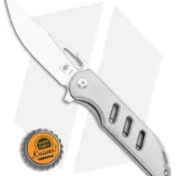 Kizer Assassin Frame Lock Flipper Knife Titanium (3.15" Satin) Ki3549 5 Kizer Assassin Frame Lock Flipper Knife Titanium (3.15" Satin) Ki3549 -Blade HQ Store Kizer Assassin Frame Lock Flipper Knife Titanium 3.15in Satin Ki3549 BHQ 106833 LS Bottlecap