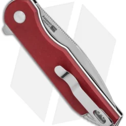 Kizer Assassin Button Lock Flipper Knife Red Micarta (3.15" Satin) V3549C2 4 Kizer Assassin Button Lock Flipper Knife Red Micarta (3.15" Satin) V3549C2 -Blade HQ Store Kizer Assassin Plunge Lock Flipper Red Micarta Satin BHQ 140610 jr side