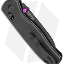 Kizer Azo Drop Bear Clutch Lock Knife Black Aluminum (3" Black) V3619C2 -Blade HQ Store Kizer Azo Drop Bear Clutch Lock Black Aluminum Black BHQ 169654 jr side