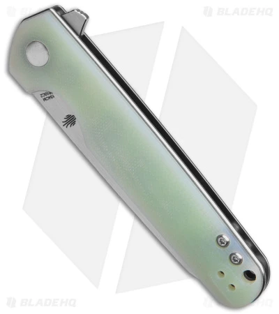 Kizer Azo LP Liner Lock Knife Jade G-10 (3.50" Satin) V3610C2 Kizer Azo LP Liner Lock Knife Jade G-10 (3.50" Satin) V3610C2 -Blade HQ Store Kizer Azo LP LL Knife Jade G10 3in Satin BHQ 145861 td spine