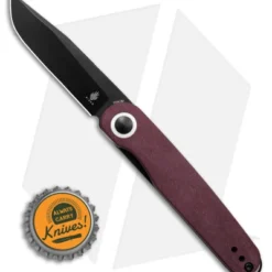 Kizer Azo Squidward Liner Lock Knife Red Richlite (2.75" Black) V3604C3 -Blade HQ Store Kizer Azo Squidward Liner Lock Knife Red Richlite 2in Black BHQ 180086 td size