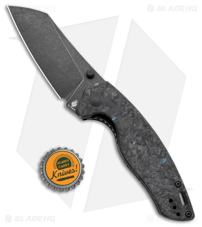 Kizer Azo Towser K Liner Lock Knife Black FatCarbon (3.5" Black ELMAX) Kizer Azo Towser K Liner Lock Knife Black FatCarbon (3.5" Black ELMAX) -Blade HQ Store Kizer Azo Towser K LL Black Fat Carbon Blue Black SW BHQ 175941 jr bottlecap
