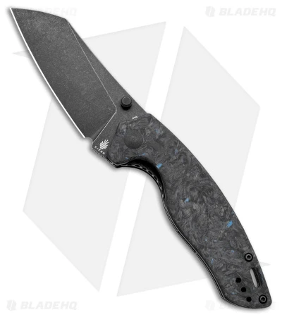 Kizer Azo Towser K Liner Lock Knife Black FatCarbon (3.5" Black ELMAX) Kizer Azo Towser K Liner Lock Knife Black FatCarbon (3.5" Black ELMAX) -Blade HQ Store Kizer Azo Towser K LL Black Fat Carbon Blue Black SW BHQ 175941 jr
