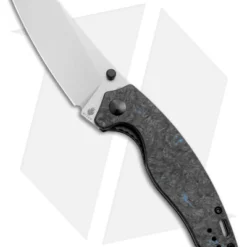 Kizer Azo Towser K Liner Lock Knife Black FatCarbon (3.5" Satin ELMAX)