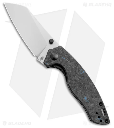 Kizer Azo Towser K Liner Lock Knife Black FatCarbon (3.5" Satin ELMAX) Kizer Azo Towser K Liner Lock Knife Black FatCarbon (3.5" Satin ELMAX) -Blade HQ Store Kizer Azo Towser K LL Black Fat Carbon Blue Satin BHQ 175940 jr