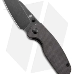 Kizer Azo Towser S Liner Lock Knife Black Micarta (3" Black Stonewash)