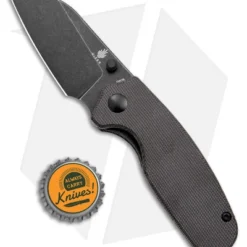 Kizer Azo Towser S Liner Lock Knife Black Micarta (3" Black Stonewash) -Blade HQ Store Kizer Azo Towser S LL Black Micarta Black BHQ 176953 jr bottlecap