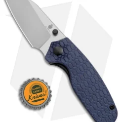 Kizer Azo Towser S Liner Lock Knife Blue Richlite (3" Satin) -Blade HQ Store Kizer Azo Towser S LL Blue Richlite Satin BHQ 176944 jr bottlecap