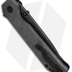 Kizer Azo Vanguard Begleiter XL Button Lock Knife Black Micarta (3.9" Black SW) 4 Kizer Azo Vanguard Begleiter XL Button Lock Knife Black Micarta (3.9" Black SW) -Blade HQ Store Kizer Azo Vanguard Begleiter XL BLK Black Micarta 3in Black SW BHQ 169681 td side