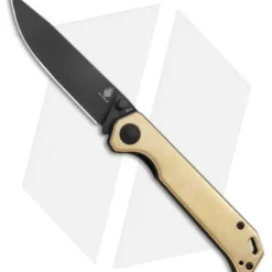 Kizer Azo Vanguard Brass Begleiter Liner Lock Knife (3.5" Black)