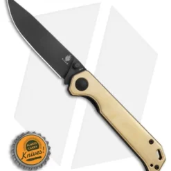 Kizer Azo Vanguard Brass Begleiter Liner Lock Knife (3.5" Black) 5 Kizer Azo Vanguard Brass Begleiter Liner Lock Knife (3.5" Black) -Blade HQ Store Kizer Azo Vanguard Brass Begleiter Liner Lock Knife 3.5 Black BHQ 113209 LS Bottlecap