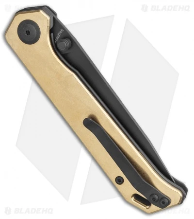 Kizer Azo Vanguard Brass Begleiter Liner Lock Knife (3.5" Black) Kizer Azo Vanguard Brass Begleiter Liner Lock Knife (3.5" Black) -Blade HQ Store Kizer Azo Vanguard Brass Begleiter Liner Lock Knife 3.5 Black BHQ 113209 LS Side