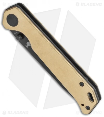 Kizer Azo Vanguard Brass Begleiter Liner Lock Knife (3.5" Black) Kizer Azo Vanguard Brass Begleiter Liner Lock Knife (3.5" Black) -Blade HQ Store Kizer Azo Vanguard Brass Begleiter Liner Lock Knife 3.5 Black BHQ 113209 LS Spine