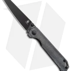 Kizer Azo Vanguard Mini Begleiter Liner Lock Knife Black Micarta (2.8" Black)