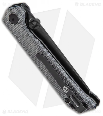 Kizer Azo Vanguard Mini Begleiter Liner Lock Knife Black Micarta (2.8" Black) Kizer Azo Vanguard Mini Begleiter Liner Lock Knife Black Micarta (2.8" Black) -Blade HQ Store Kizer Azo Vanguard Mini Begleiter LL Black Micarta Black BHQ 121144 jr side