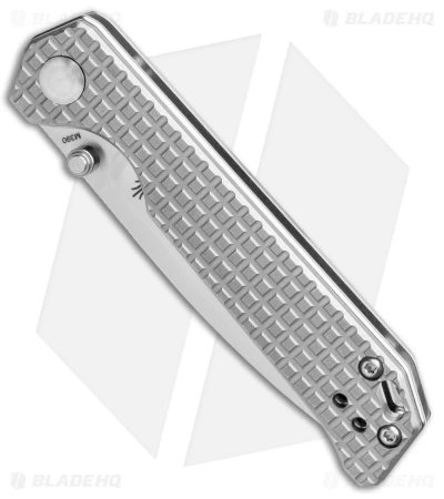 Kizer Azo Vanguard Begleiter Mini Liner Lock Knife Titanium (3" Satin) Kizer Azo Vanguard Begleiter Mini Liner Lock Knife Titanium (3" Satin) -Blade HQ Store Kizer Azo Vanguard Mini Begleiter LL SW Ti Satin BHQ 140468 jr spine