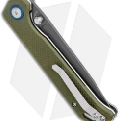 Kizer Azo Vanguard Series Begleiter Knife Green G-10 (3.5" Gray) V4458N2 -Blade HQ Store Kizer Azo Vanguard Series Begleiter Green G 10 Gray V4458N2 BHQ 120329 jr side