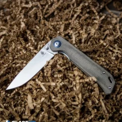 Kizer Azo Vanguard Series Begleiter Knife Green Micarta (3.5" Stonewash BD1N) 6 Kizer Azo Vanguard Series Begleiter Knife Green Micarta (3.5" Stonewash BD1N) -Blade HQ Store Kizer Azo Vanguard Series Begleiter Knife Green Micarta Stonewash BD1N BHQ 117235 kp squishy web