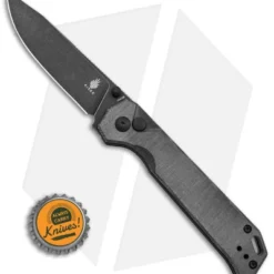 Kizer Azo Vanguard Begleiter 2 Button Lock Knife Black Micarta (3.5" Black SW) -Blade HQ Store Kizer Azo Vanguartd Begleiter 2 BLK Black Micarta 3in Black SW BHQ 169656 td size