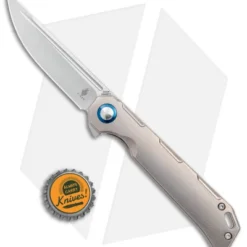 Kizer Begleiter Frame Lock Flipper Knife Titanium (3.5" Drop Point) Ki4458T4 -Blade HQ Store Kizer Begleiter FL Flipper Orange Peel Satin BHQ 145858 jr bottlecap