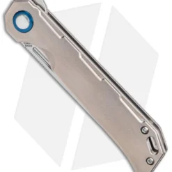 Kizer Begleiter Frame Lock Flipper Knife Titanium (3.5" Drop Point) Ki4458T4 -Blade HQ Store Kizer Begleiter FL Flipper Orange Peel Satin BHQ 145858 jr spine