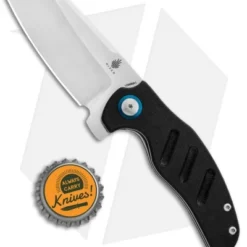 Kizer Vanguard Mini Sheepdog C01C Liner Lock Knife Black G-10 (2.6" Satin) -Blade HQ Store Kizer C01C Black Satin jr bottlecap 1