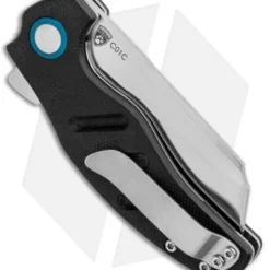 Kizer Vanguard Mini Sheepdog C01C Liner Lock Knife Black G-10 (2.6" Satin) -Blade HQ Store Kizer C01C Black Satin jr side