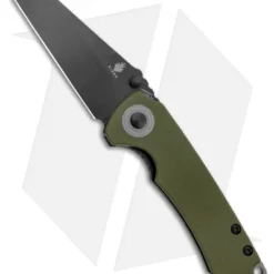 Kizer CK Knifeworks Critical Mini Liner Lock Knife Green G-10 (3" Black)