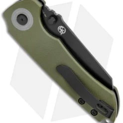 Kizer CK Knifeworks Critical Mini Liner Lock Knife Green G-10 (3" Black) -Blade HQ Store Kizer CK Knifeworks Critical Mini LL Green G 10 Black SW BHQ 134411 jr side