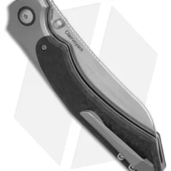 Kizer Clairvoyant Button Lock Knife Titanium/Carbon Fiber (3.75" SW) Ki4626A1 4 Kizer Clairvoyant Button Lock Knife Titanium/Carbon Fiber (3.75" SW) Ki4626A1 -Blade HQ Store Kizer Clairvoyant Button Lock Knife Titanium Carbon Fiber 3in SW BHQ 180474 td side