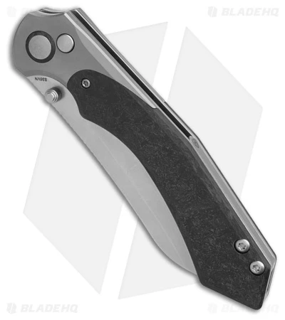 Kizer Clairvoyant Button Lock Knife Titanium/Carbon Fiber (3.75" SW) Ki4626A1 Kizer Clairvoyant Button Lock Knife Titanium/Carbon Fiber (3.75" SW) Ki4626A1 -Blade HQ Store Kizer Clairvoyant Button Lock Knife Titanium Carbon Fiber 3in SW BHQ 180474 td spine