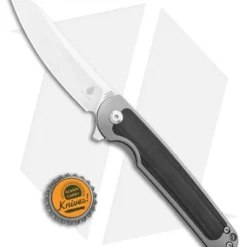 Kizer Clutch Frame Lock Knife Carbon Fiber (3.39" Satin) Ki4556A2 -Blade HQ Store Kizer Clutch FL CF Satin Ki4556A2 BHQ 107573 jr bottlecap