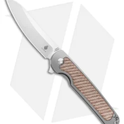 Kizer Clutch Frame Lock Knife Natural Micarta (3.39" Satin) Ki4556A3
