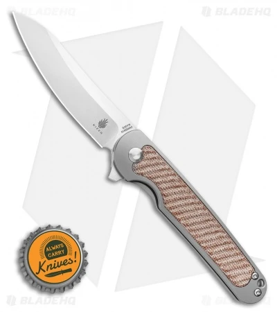 Kizer Clutch Frame Lock Knife Natural Micarta (3.39" Satin) Ki4556A3 Kizer Clutch Frame Lock Knife Natural Micarta (3.39" Satin) Ki4556A3 -Blade HQ Store Kizer Clutch Frame Lock Knife tan brown Micarta 3.39 Satin Ki4556A2 BHQ 117843 LS Bottlecap