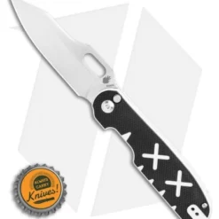 Kizer Cormorant Plunge Lock Knife Black/White X's G-10 (3.25" Satin) Ki4562A1 -Blade HQ Store Kizer Cormorant G 10 7.375 S35VN Ki4562 BHQ 117844 LS Bottlecap