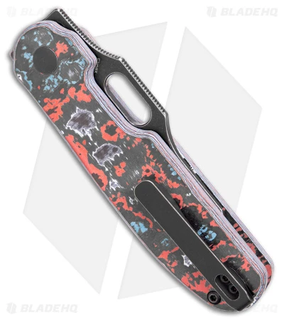 Kizer Cormorant Plunge Lock Knife Blue/Black FatCarbon (3.15" Black ELMAX) Kizer Cormorant Plunge Lock Knife Blue/Black FatCarbon (3.15" Black ELMAX) -Blade HQ Store Kizer Cormorant Plunge Lock Blue Red White Fat Carbon Black SW BHQ 175936 jr side