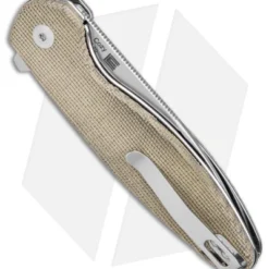 Kizer Cozy Liner Lock Knife Green Micarta (3.4" Satin) V3613C2 -Blade HQ Store Kizer Cozy LL Green Micarta Satin BHQ 156413 jr side