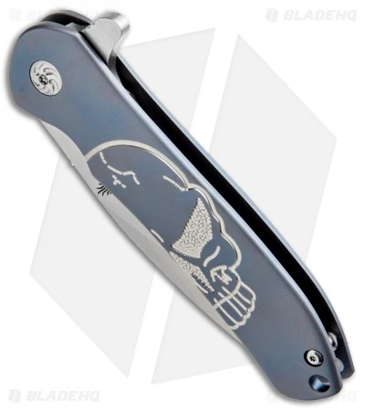 Kizer Cucchiara Hustler Flipper Knife Blue Titanium (4.625" Stonewash) Ki5464A2 Kizer Cucchiara Hustler Flipper Knife Blue Titanium (4.625" Stonewash) Ki5464A2 -Blade HQ Store Kizer Cucchiara Hustler Blue Ti Ki5464A2 BHQ 34504 jr spine 2