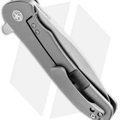 Kizer Cucchiara Hustler Flipper Knife Titanium (4.625" Stonewash) Ki5464A1 -Blade HQ Store Kizer Cucchiara Hustler Ti Ki5464A1 BHQ 34503 jr side 2