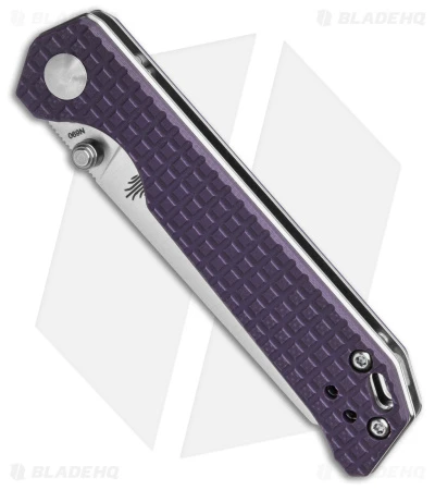 Kizer Azo Vanguard Mini Begleiter Liner Lock Knife Purple G-10 (2.8" Satin) Kizer Azo Vanguard Mini Begleiter Liner Lock Knife Purple G-10 (2.8" Satin) -Blade HQ Store Kizer Cutlery Begleiter Mini BHQ 140704 td spine