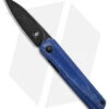 Kizer Feist Front Flipper Knife Blue Denim Micarta (2.8" Black) -Blade HQ Store Kizer Cutlery Fiest BHQ 140706 td