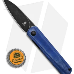 Kizer Feist Front Flipper Knife Blue Denim Micarta (2.8" Black) -Blade HQ Store Kizer Cutlery Fiest BHQ 140706 td size