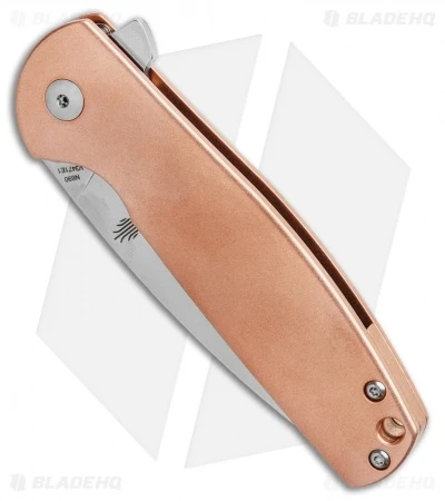 Kizer Vanguard Laconico Gemini Flipper Copper (3.1" Stonewash) V3471E1 Kizer Vanguard Laconico Gemini Flipper Copper (3.1" Stonewash) V3471E1 -Blade HQ Store Kizer Cutlery Gemini Linerlock Copper BHQ 115672 LS Spine
